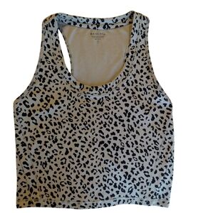 Athleta Shanti Crop Top Cheetah Active Size S